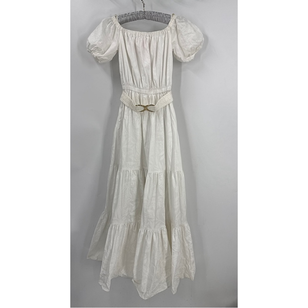 Lilly Pulitzer Nessa Off the Shoulder tiered Cotton Maxi Dress XXS - Picture 13 of 14